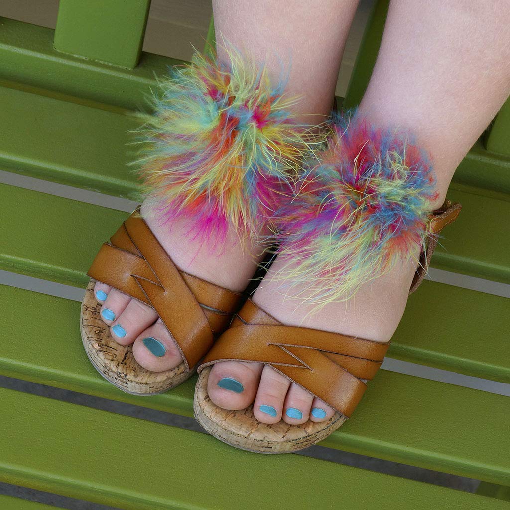 Zucker Feather Products Marabou Shoe Clip with Lurex - Image 4
