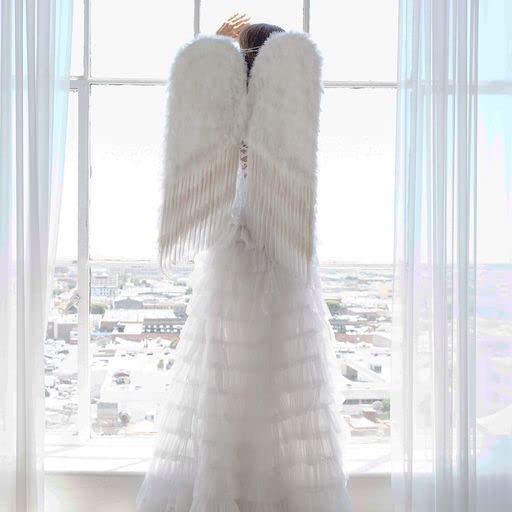 ZUCKER Large Angel Wings (38" x 24") - Ethically-Sourced Natural Feather Wings for Women & Men - Costume Angel Wings, Fantasy Cosplay Wings for Adults - Image 4